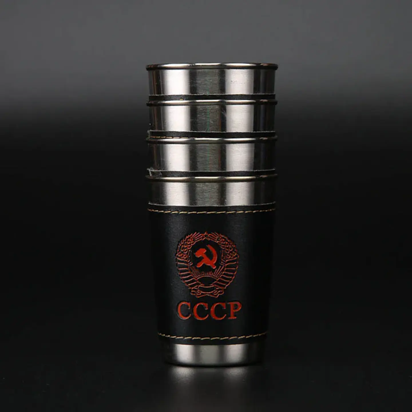 Vasos de acero inoxidable de 170 ml para camping y viajes 5