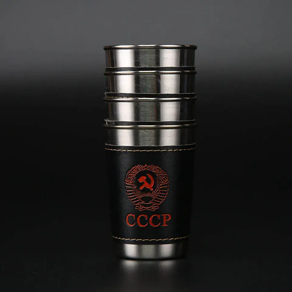 Vasos de acero inoxidable de 170 ml para camping y viajes 5