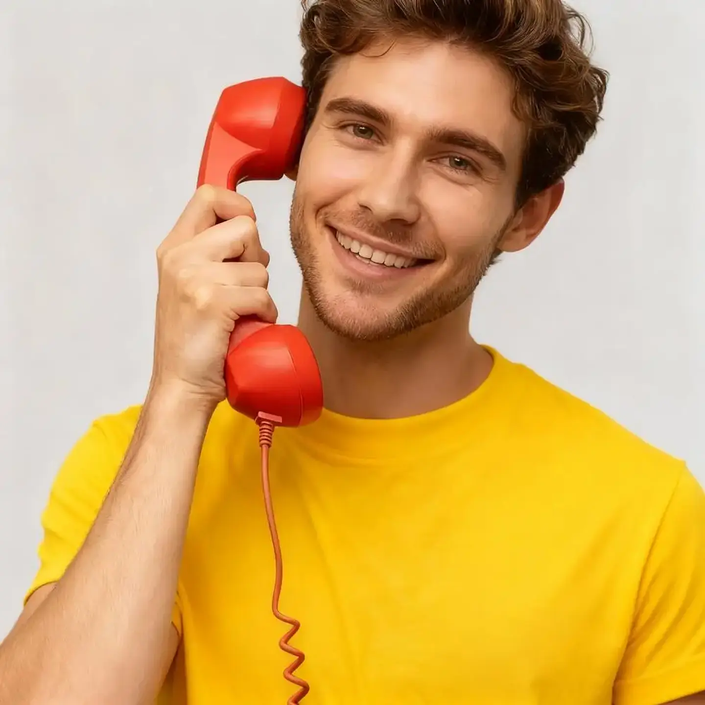 Auricular telefónico retro con cable para celular — USB-C o 3,5 mm 2