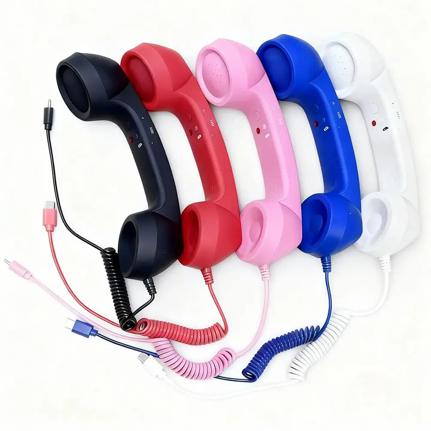 Auricular telefónico retro con cable para celular — USB-C o 3,5 mm 3