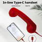 Auricular telefónico retro con cable para celular — USB-C o 3,5 mm - Miniatura 6