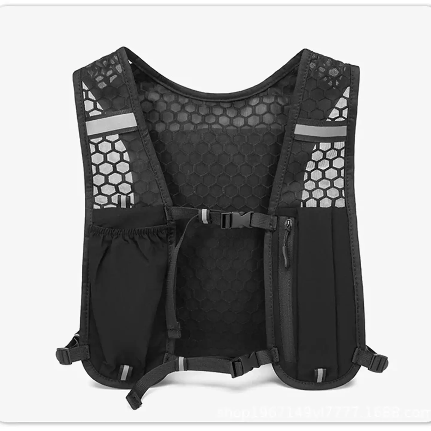 Chaleco Deportivo Reflectante para Running con Bolsillos y Sistema de Hidratación 3