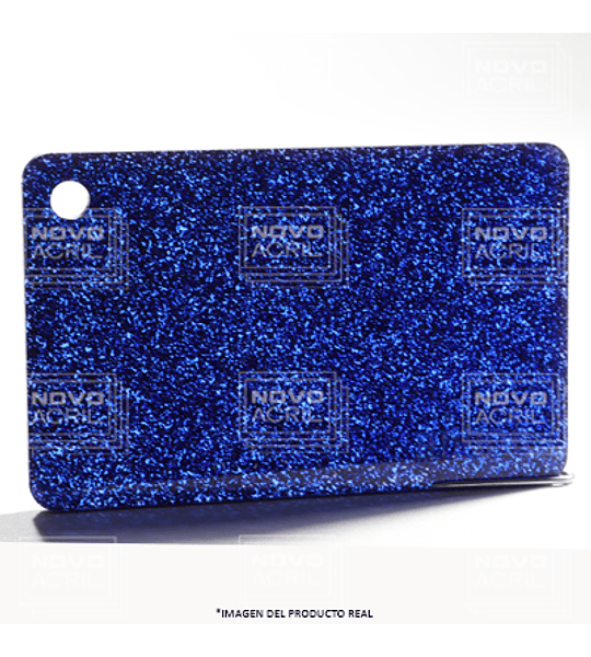 ACRILICOS GLITTER BLUE 3MM