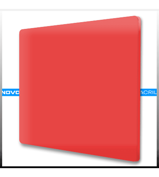 ACRILICOS TRADICIONAL ROJO 4MM