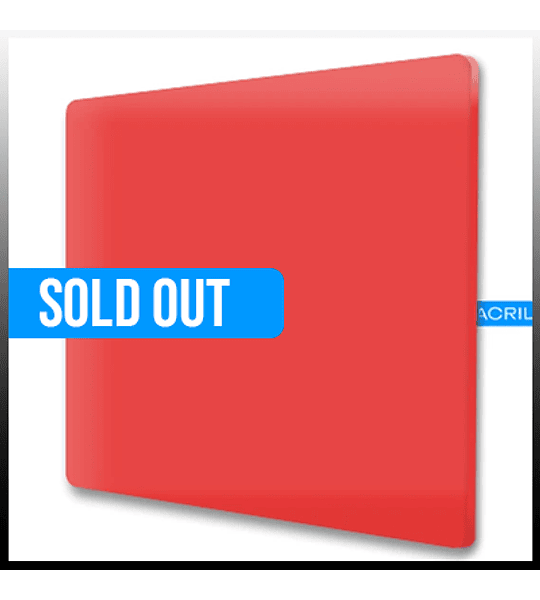 ACRILICOS TRADICIONAL ROJO 4MM