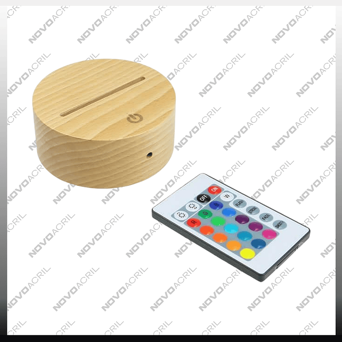 BASE LAMPARA LED WOODE CON CONTROL 1