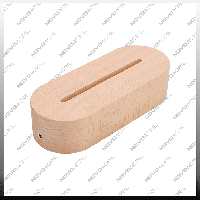 BASE LAMPARA LED OVAL WOODEN RGB 1