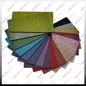 PACK 15 UNIDADES ACRILICO GLITTER SOLIDO 300x400mm