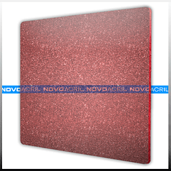 ACRILICO GLITTER CLEAR RED NOVO 3MM