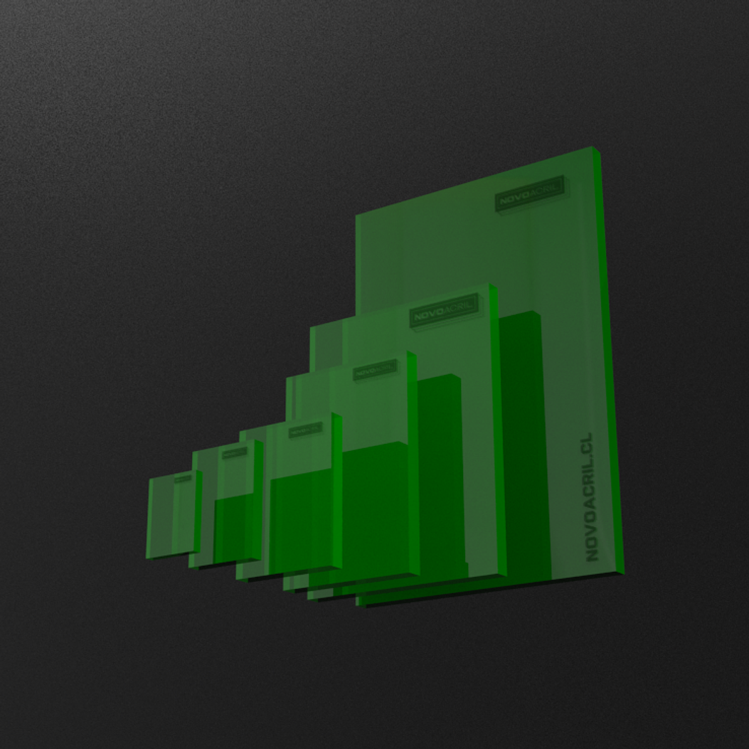 ACRILICO DESIGN CLEAR GREEN 3MM 1