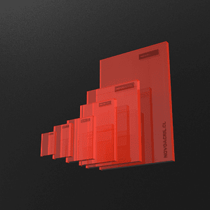 ACRILICO DESIGN CLEAR ORANGE 3MM