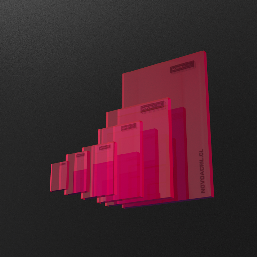 ACRILICO DESIGN CLEAR FUCHSIA 3MM 1