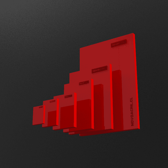 ACRILICO DESIGN FERRARI RED NOVO 3MM 1