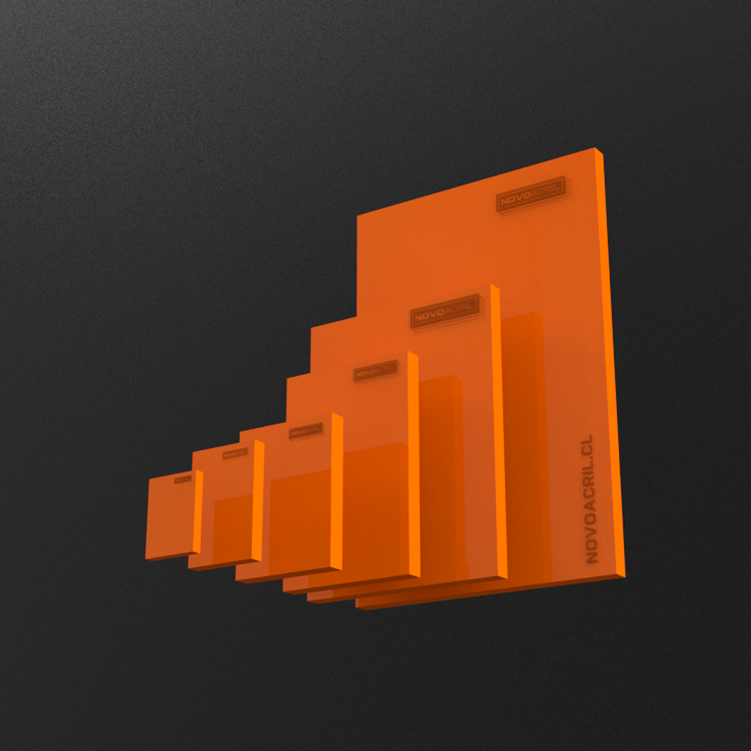 ACRILICO DESIGN LIGHT ORANGE NOVO 3MM 1