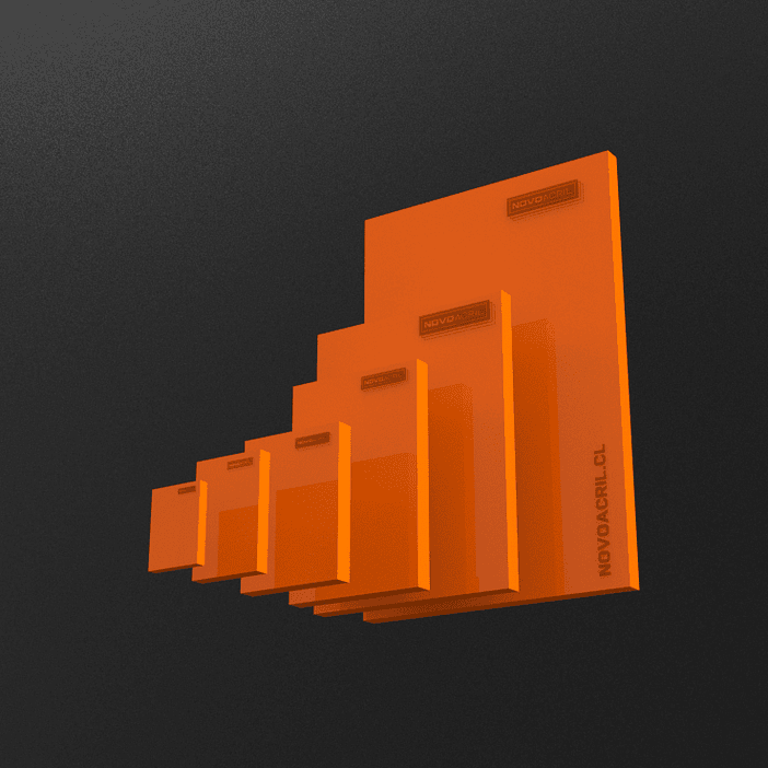 ACRILICO DESIGN LIGHT ORANGE NOVO 3MM 1