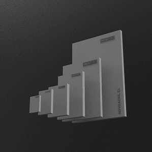 ACRILICO DESIGN GRAY FROSTED SATIN BICOLOR M/B NOVO 2MM