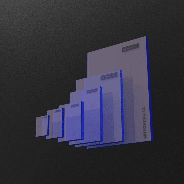 ACRILICO DESIGN CLEAR CRYSTAL BLUE NOVO 3MM 1