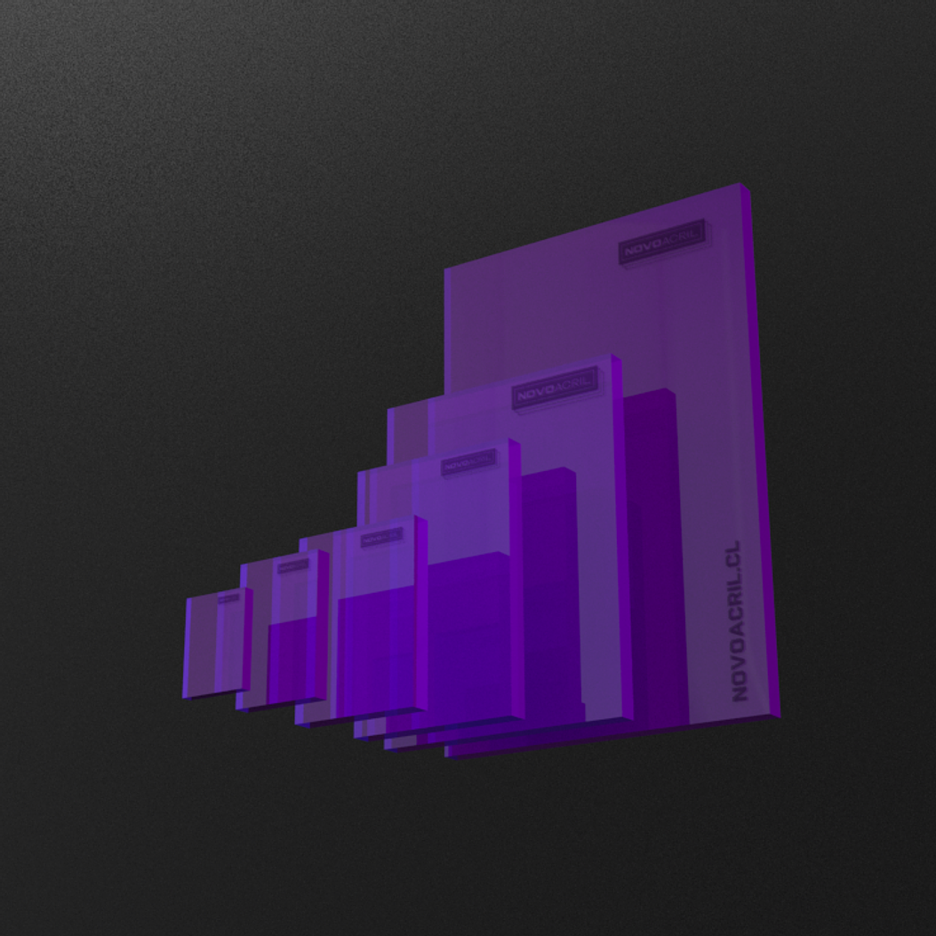 ACRILICO DESIGN CLEAR PURPLE NOVO 3MM 1