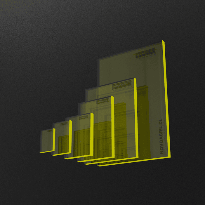 ACRILICO FLUORESCENTE YELLOW CLEAR NOVO 3MM 1