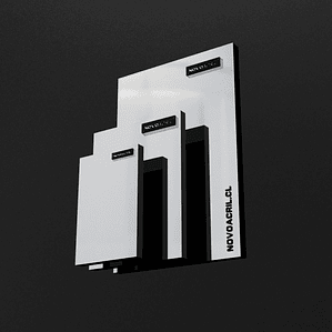 LAMICOID SILVER BRUSH SOBRE NEGRO LASER