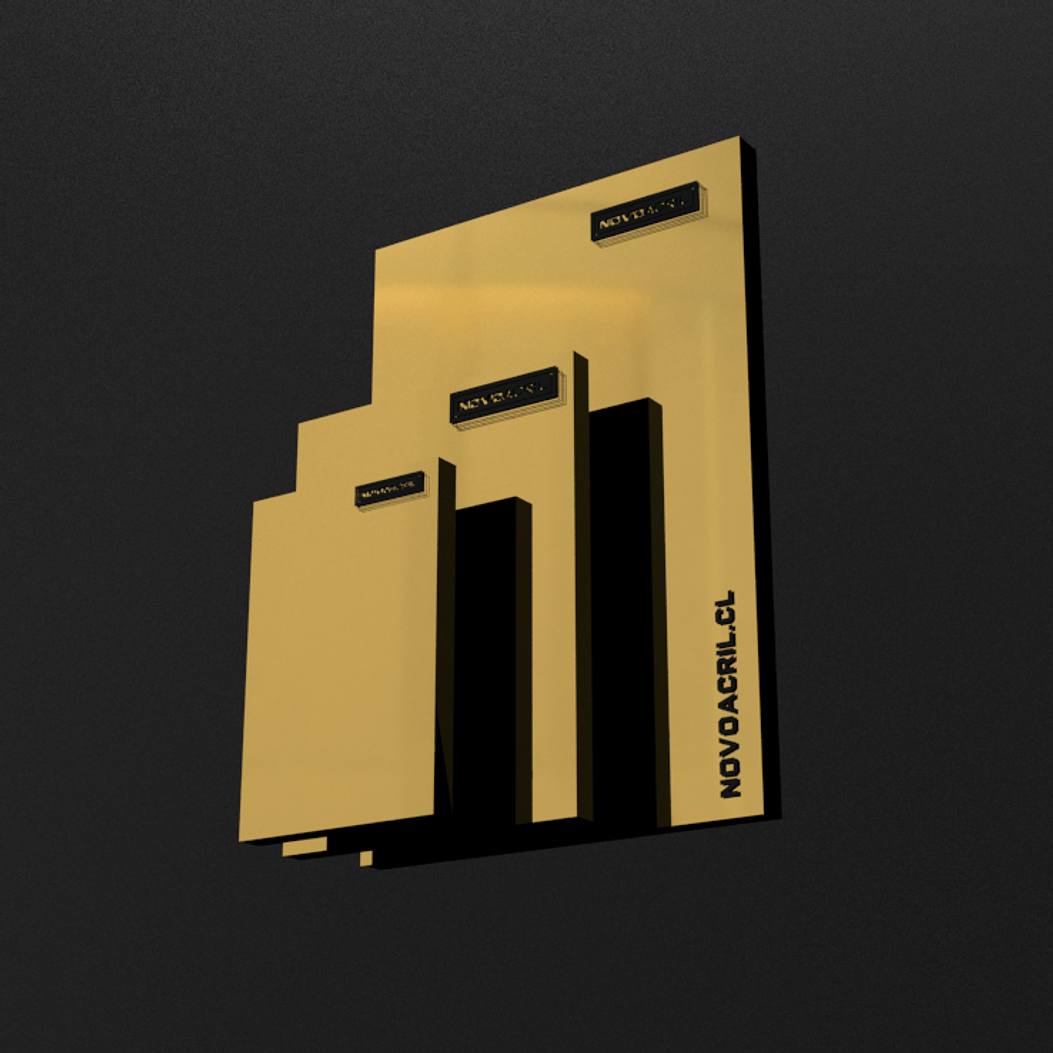 LAMICOID GOLD BRUSH SOBRE NEGRO LASER 1