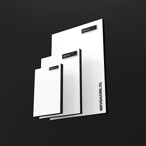 LAMICOID BLANCO SOBRE NEGRO LASER