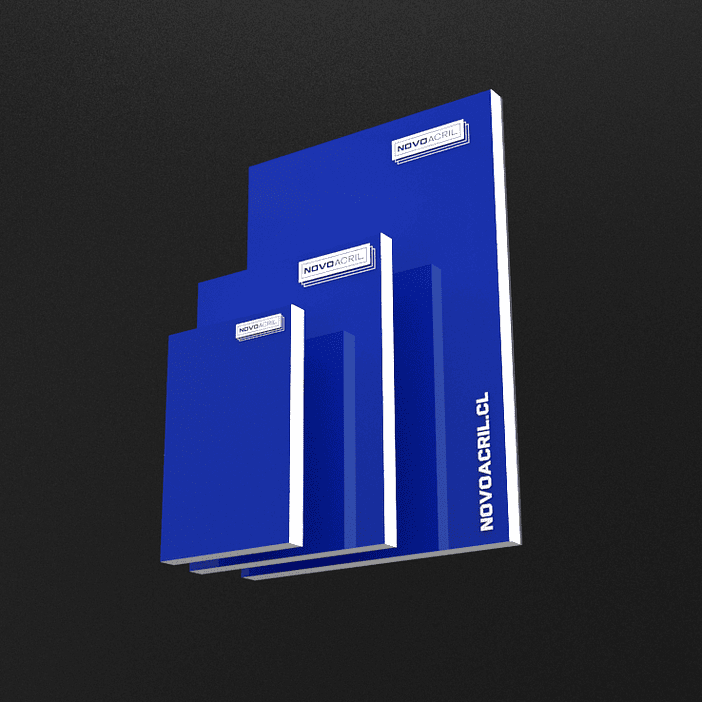 LAMICOID AZUL ELECTRICO SOBRE BLANCO LASER 1