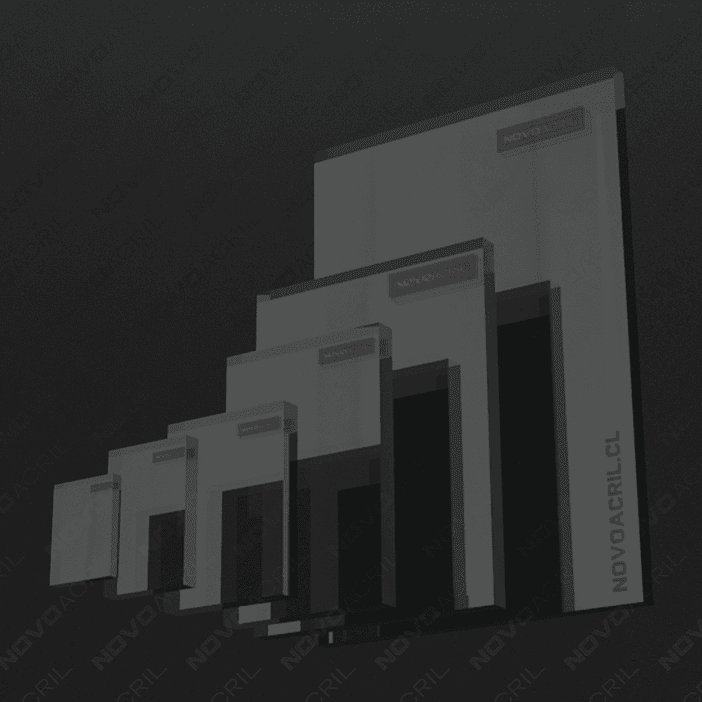 ACRILICO ESPEJO SILVER 15% CLEAR NOVO 2MM  1