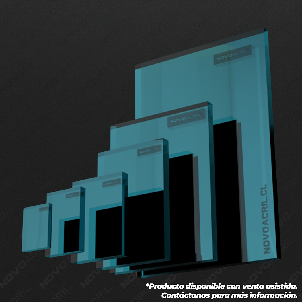 ACRILICO ESPEJO LIGHT BLUE NOVO 1MM 1