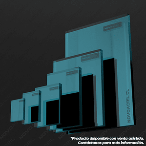 ACRILICO ESPEJO LIGHT BLUE NOVO 1MM