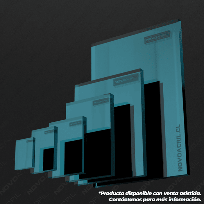 ACRILICO ESPEJO LIGHT BLUE NOVO 1MM 1