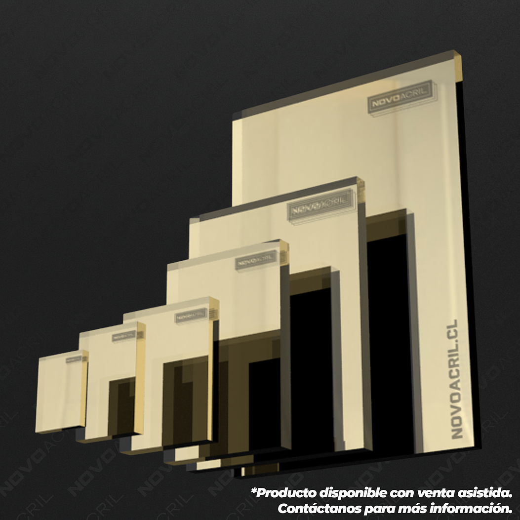 ACRILICO ESPEJO LIGHT GOLD NOVO 1MM 1