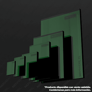 ACRILICO ESPEJO GREEN NOVO 1MM