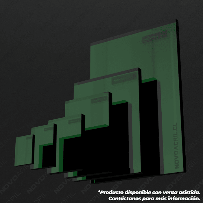 ACRILICO ESPEJO GREEN NOVO 1MM 1