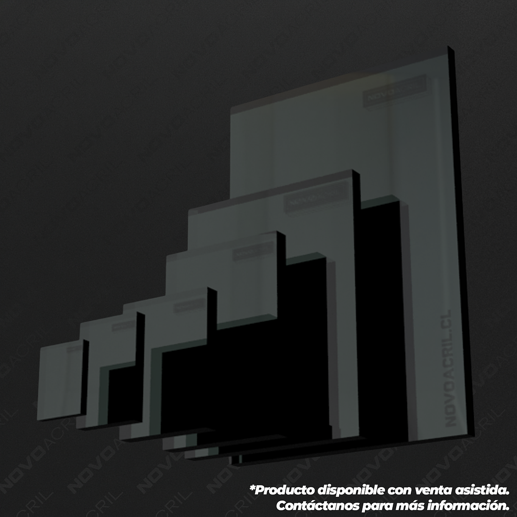 ACRILICO ESPEJO STEEL GRAY NOVO 1MM  1