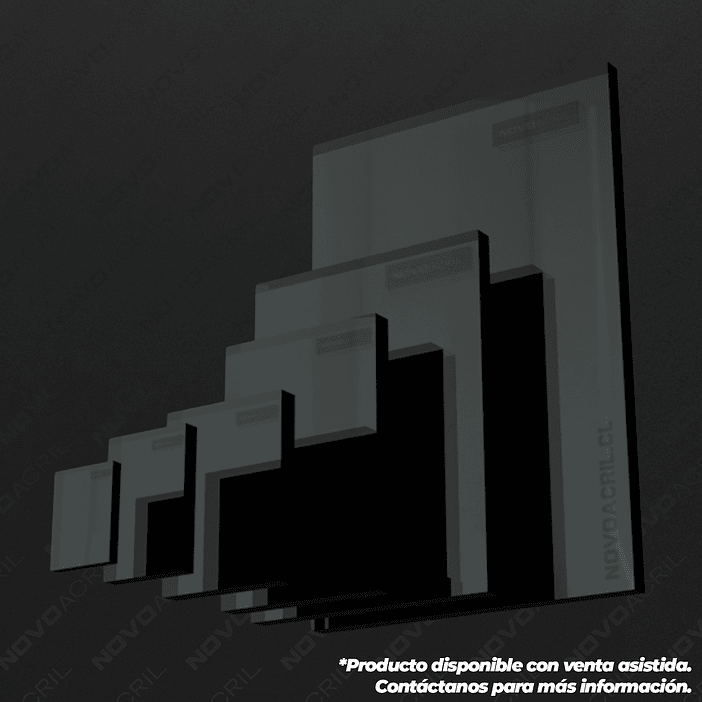 ACRILICO ESPEJO STEEL GRAY NOVO 1MM  1