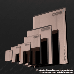 ACRILICO ESPEJO ROSE GOLD NOVO 1MM