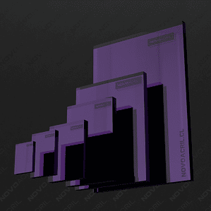 ACRILICO ESPEJO PURPLE NOVO 2MM