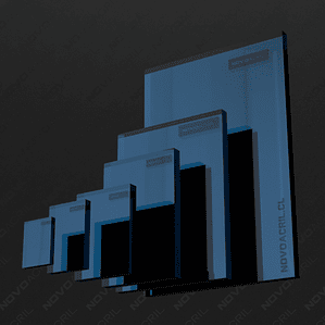 ACRILICO ESPEJO DEEP BLUE NOVO 3MM 