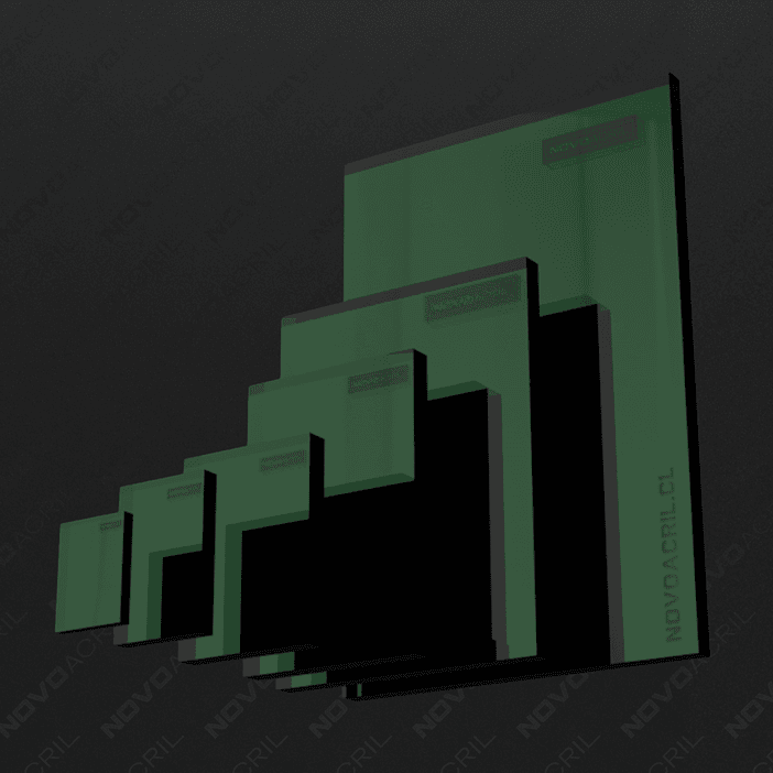 ACRILICO ESPEJO GREEN NOVO 2MM  1