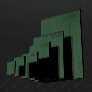 ACRILICO ESPEJO GREEN NOVO 3MM