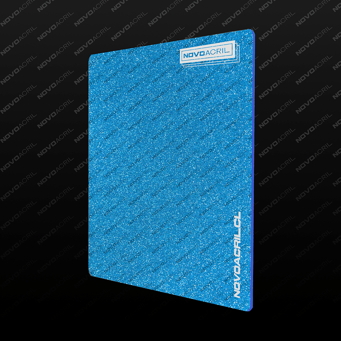 ACRILICO GLITTER CLEAR LIGHT BLUE 1