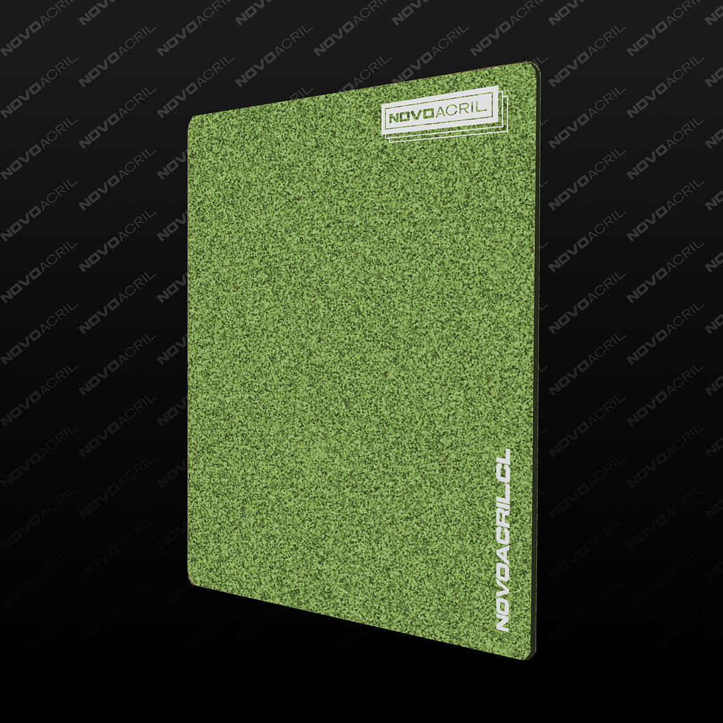 ACRILICO GLITTER GREEN GOLD 1