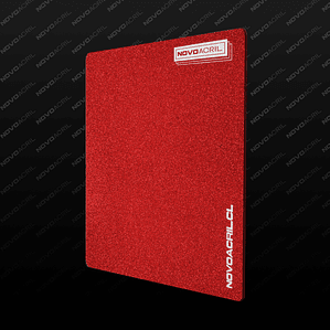 ACRILICO GLITTER RED