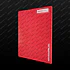 ACRILICO GLITTER CLEAR RED NOVO 3MM