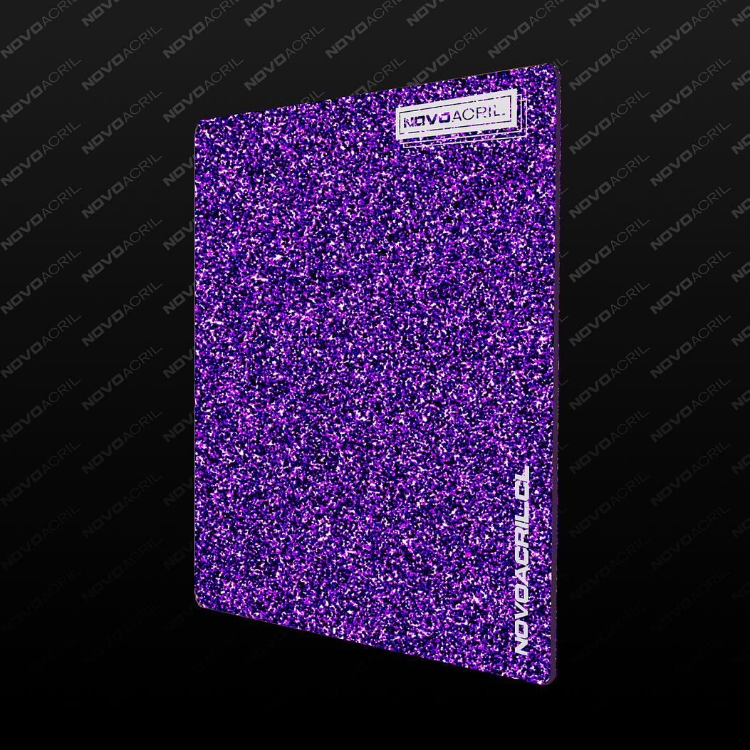 ACRILICO GLITTER PURPLE SILVER NOVO 3MM 1