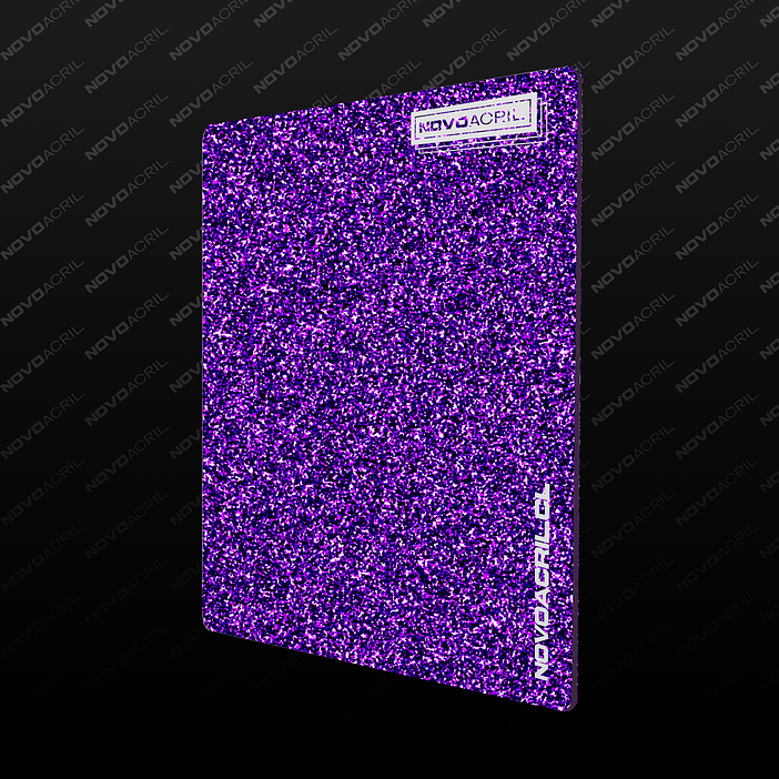 ACRILICO GLITTER PURPLE SILVER NOVO 3MM 1