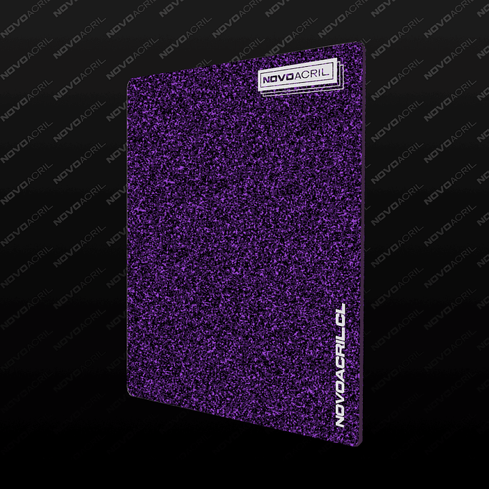 ACRILICO GLITTER PURPLE NOVO 3MM 1