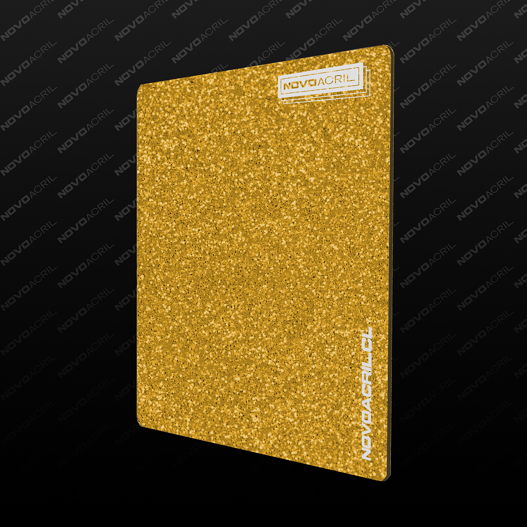 ACRILICO GLITTER GOLD NOVO 3MM 1