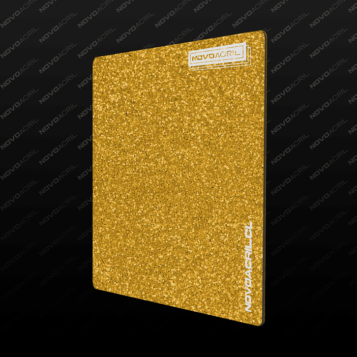 ACRILICO GLITTER GOLD NOVO 3MM 1